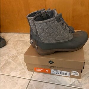 Sperry Gray Winter & Rain Boots